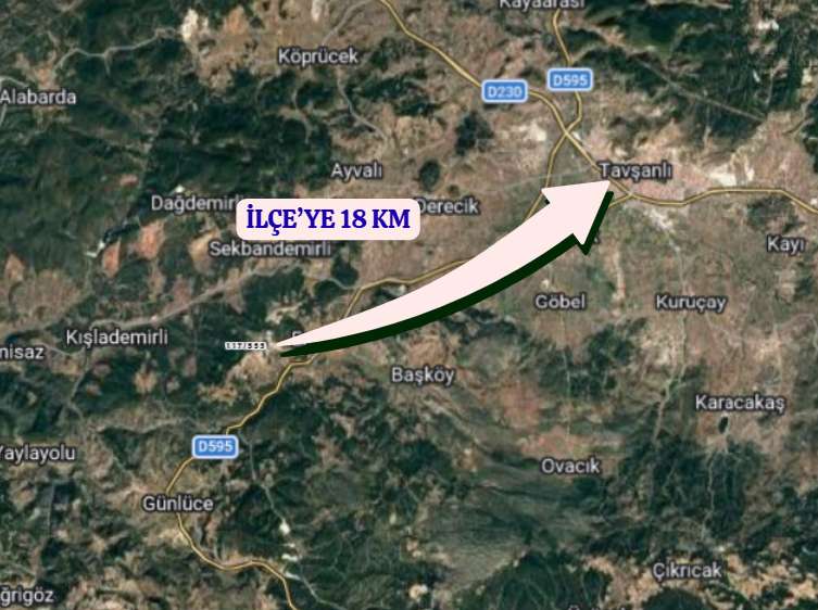 KÜTAHYA TAVŞANLI EMİRLER  KÖYÜNDE  6.290 M²  TARLA  SATILIKTIR - KÜTAHYA TAVŞANLI fotoğraf 5