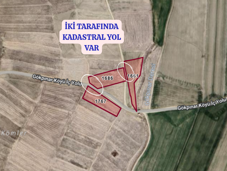 KONYA ÇELTİK GÖKPINAR  KÖYÜNDE 3.150  M² TARLA  SATILIKTIR - KONYA ÇELTİK fotoğraf 3
