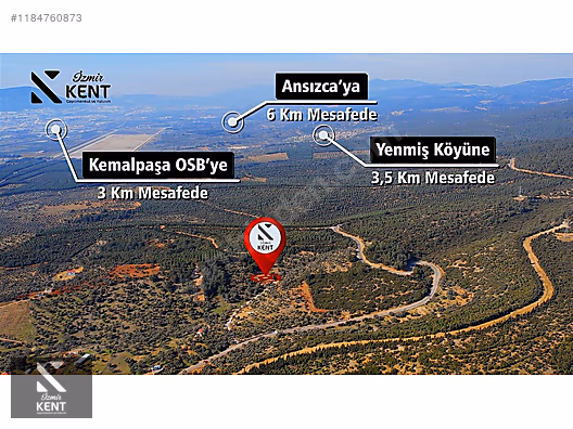 Kemalpaşa Sütçüler Satılık 873 m2 Zeytinlik - İZMİR KEMALPAŞA fotoğraf 23