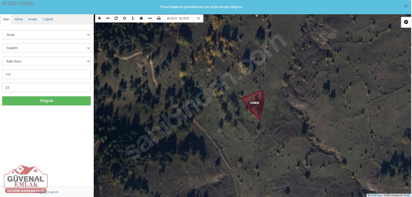SUŞEHRİ KALEDE TEK TAPULU 934 M2 ARAZİ - SİVAS SUŞEHRİ fotoğraf 5
