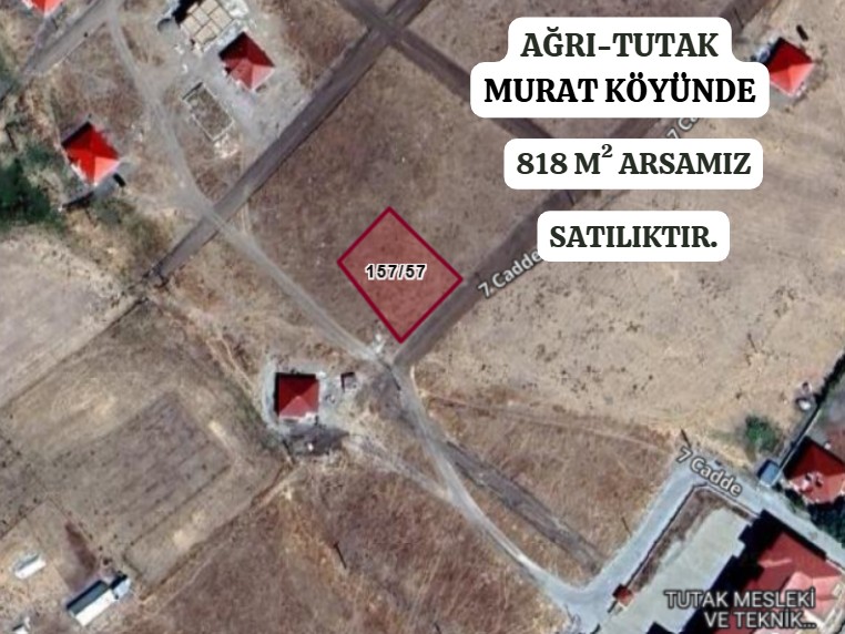 AĞRI TUTAK MURAT KÖYÜ’NDE 818 M² ARSA SATILIKTIR - AĞRI TUTAK fotoğraf 2