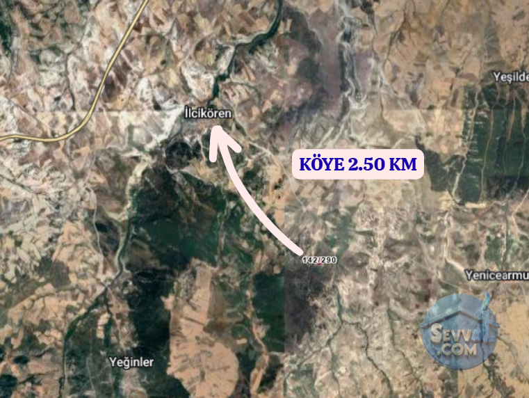 KÜTAHYA ÇAVDARHİSAR İLİCİKÖREN  KÖYÜNDE  2.199 M² TARLA  SATILIKTIR - KÜTAHYA ÇAVDARHİSAR fotoğraf 4