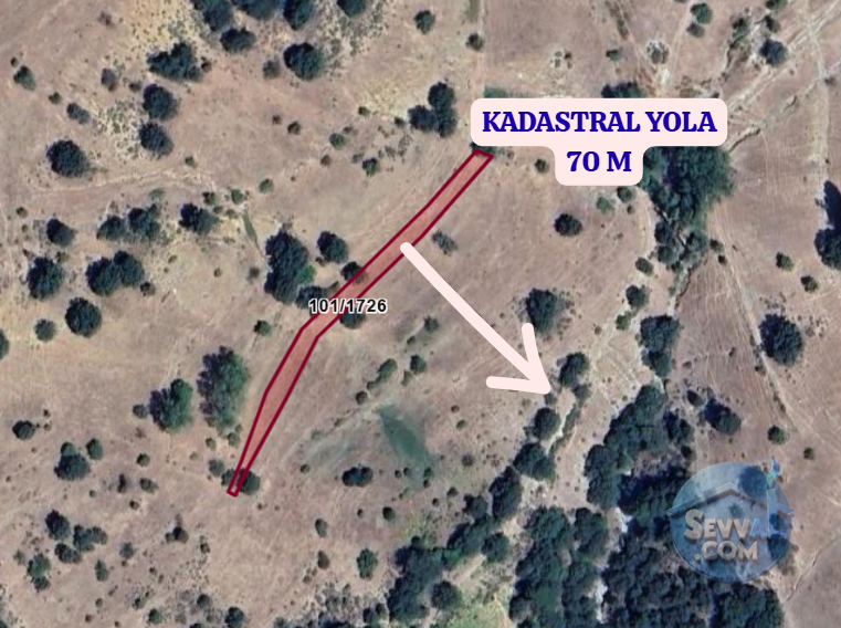 KÜTAHYA SİMAV HASANÖREN  KÖYÜNDE  1.099 M² TARLA  SATILIKTIR - KÜTAHYA SİMAV fotoğraf 3