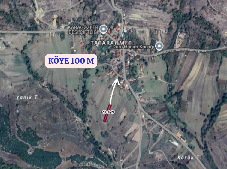 KOCAELİ KANDIRA TATARAHMET  KÖYÜNDE 939 M²  TARLA  SATILIKTIR - KOCAELİ KANDIRA fotoğraf 5