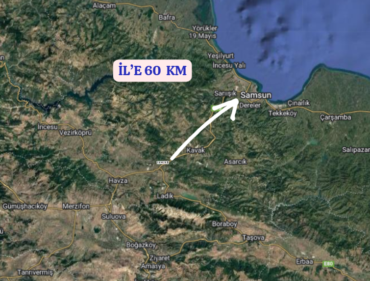 SAMSUN KAVAK BEYBESLİ   KÖYÜNDE 1.800  M² TARLA  SATILIKTIR - SAMSUN KAVAK fotoğraf 6