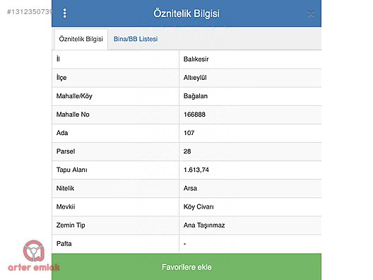 ALTIEYLÜL BAĞALANDA SATILIK MÜSTAKİL PARSEL BÜYÜK ARSA 1600 M² - BALIKESİR ALTIEYLÜL fotoğraf 11