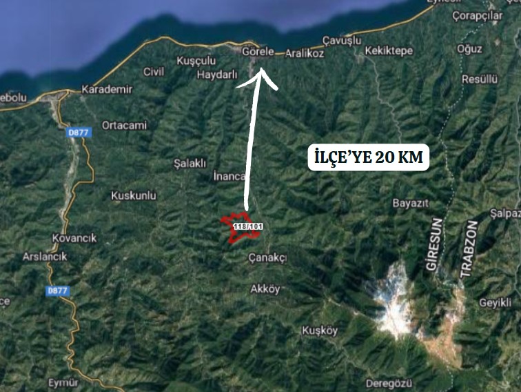 GİRESUN GÖRELE ESENYURT KÖYÜNDE 319 M² FINDIK BAHÇESİ SATILI - GİRESUN GÖRELE fotoğraf 6