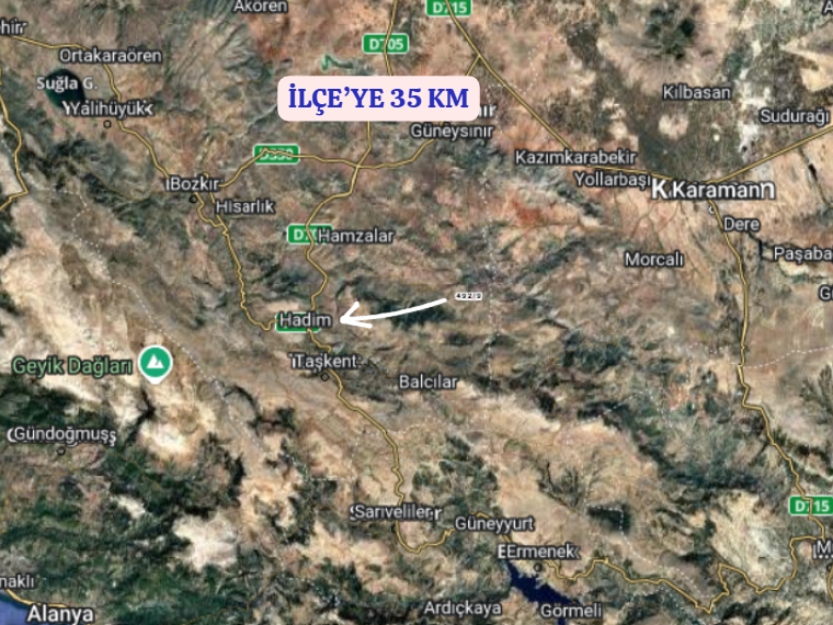 KONYA HADİM GÖYNÜKKIŞLA  KÖYÜ’NDE 4.372 M² BAĞ SATILIKTIR - KONYA HADİM fotoğraf 5