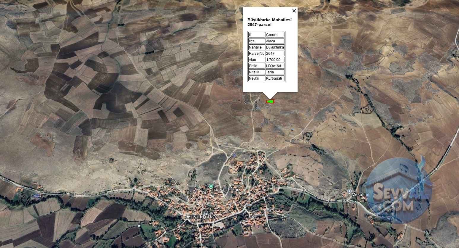 ÇORUM ALACA BÜYÜKHIRKA KÖYÜNDE 1.700 M² TARLAMIZ SATILIKTIR. - Çorum Alaca fotoğraf 12