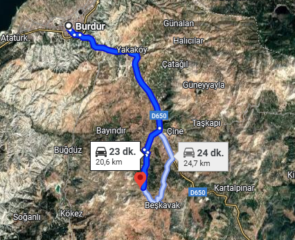 BURDUR MERKEZ KAYAALTI KÖYÜ 1.867M² TARLA SATILIKTIR - BURDUR MERKEZ fotoğraf 4