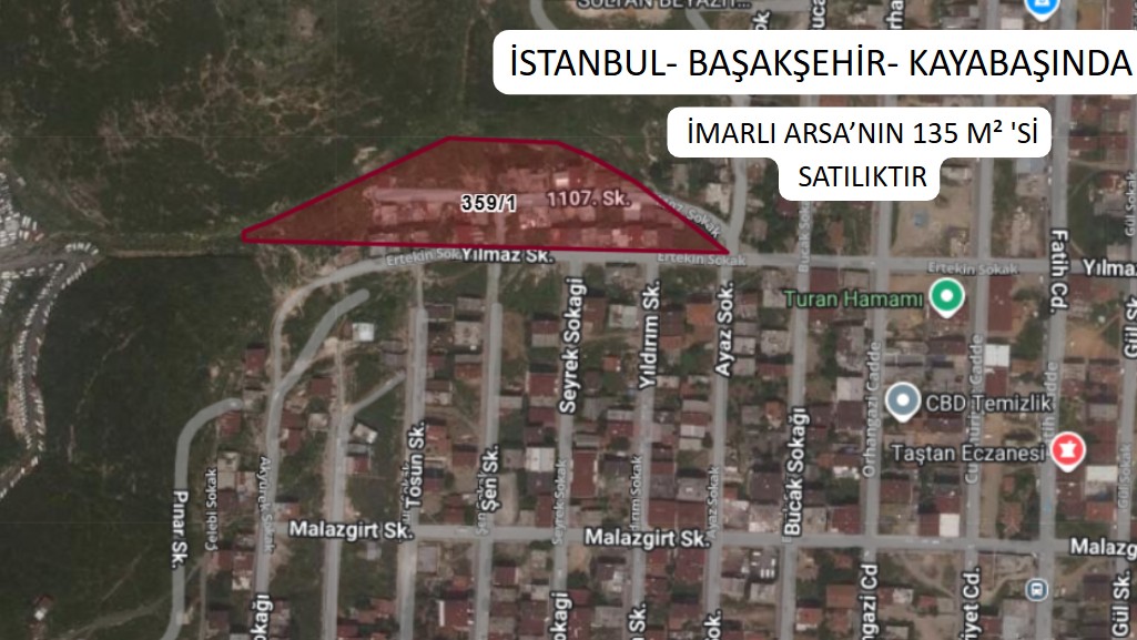 İSTANBUL BAŞAKŞEHİR KAYABAŞINDA İMARLI ARSANIN 135M² 'Sİ SATILIK - İSTANBUL BAŞAKŞEHİR fotoğraf 2