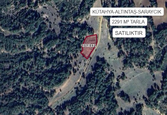 KÜTAHYA ALTINTAŞ SARAYCIK KÖYÜ’NDE 2291 M² TARLA SATILIKTIR - KÜTAHYA ALTINTAŞ fotoğraf 5