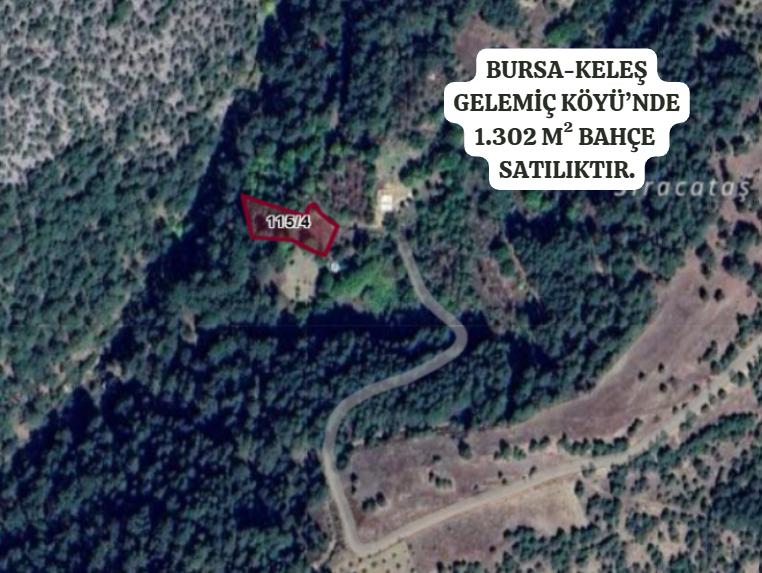 BURSA KELEŞ GELEMİÇ'TE 1.302 M² BAHÇEMİZ  SATILIKTIR - BURSA KELES fotoğraf 2