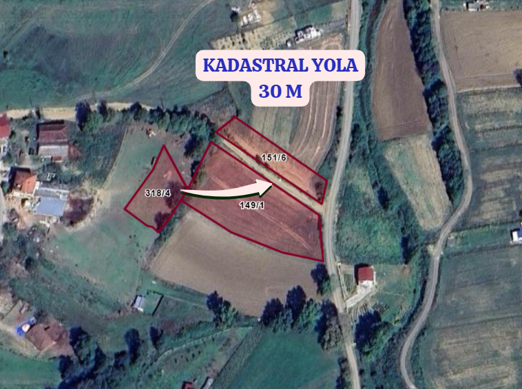 KOCAELİ DERİNCE GEREDELİ   KÖYÜNDE TARLANIN 218   M²  Sİ  SATILIKTIR - KOCAELİ DERİNCE fotoğraf 4