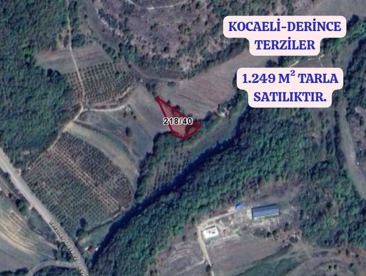 KOCAELİ DERİNCE TERZİLER  KÖYÜNDE   1.249  M²  TARLA  SATILIKTIR - KOCAELİ DERİNCE fotoğraf 2