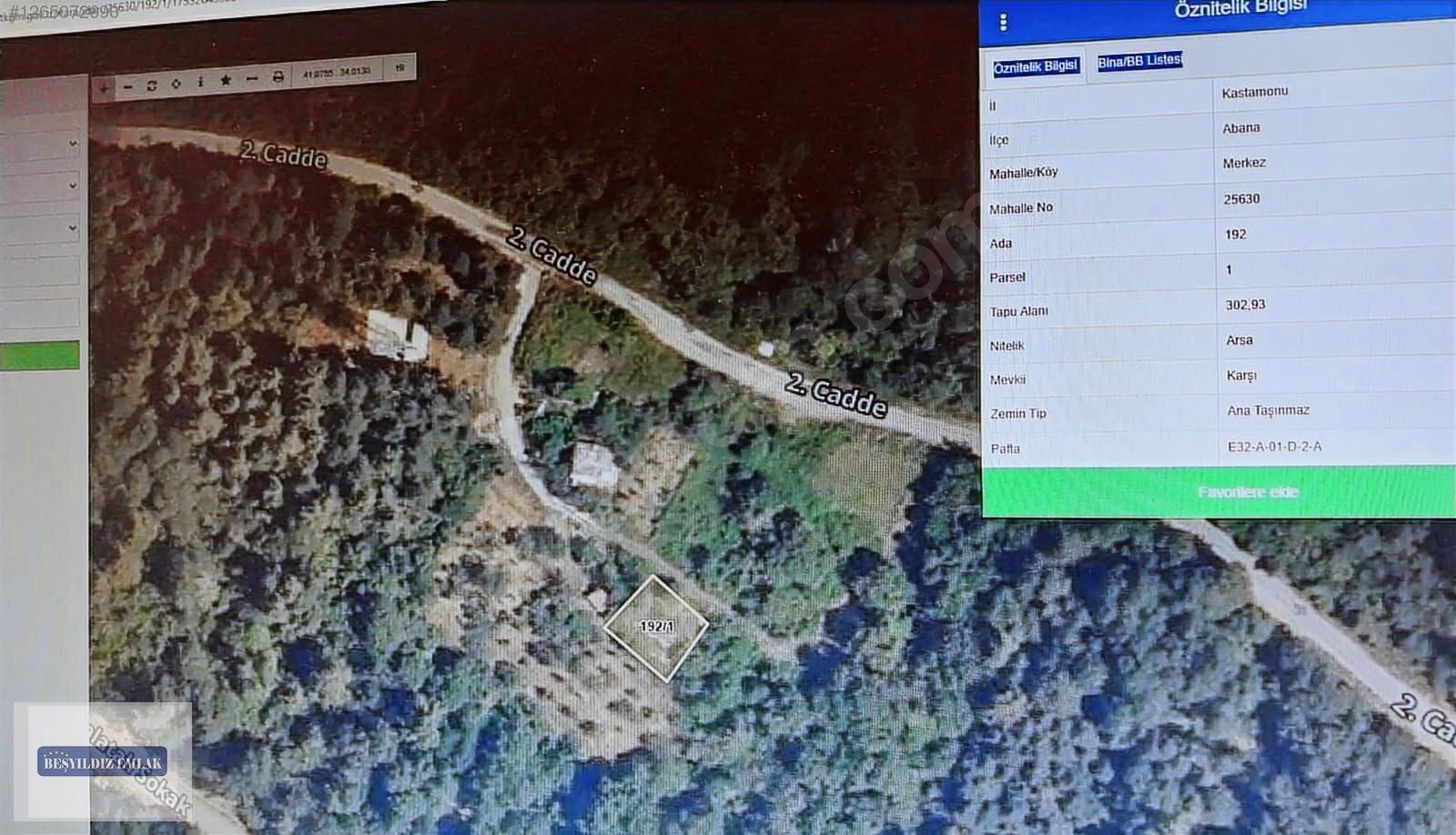 ABANA MERKEZ KADASTRAL YOLA CEPHELİ VİLLA İMARLI 303M2 ARSA - KASTAMONU ABANA fotoğraf 4