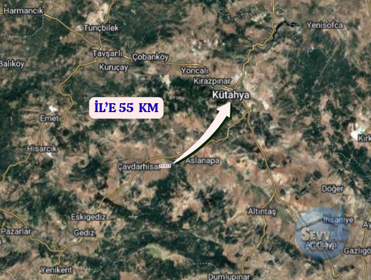 KÜTAHYA ÇAVDARHİSAR GÖKAĞAÇ  KÖYÜNDE  2.082 M²  TARLA SATILIKTIR - KÜTAHYA ÇAVDARHİSAR fotoğraf 6