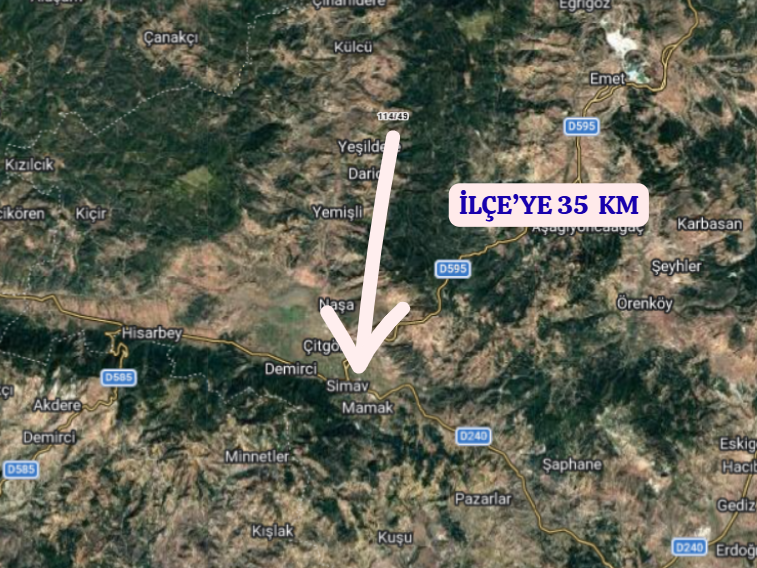 KÜTAHYA SİMAV YUKARIDOLAYLAR KÖYÜNDE 5.743 M² TARLA SATILIKTIR - KÜTAHYA SİMAV fotoğraf 5