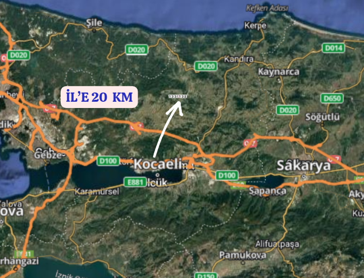 KOCAELİ KANDIRA TATARAHMET   KÖYÜNDE 2.648 M²  TARLA  SATILIKTIR - KOCAELİ KANDIRA fotoğraf 6