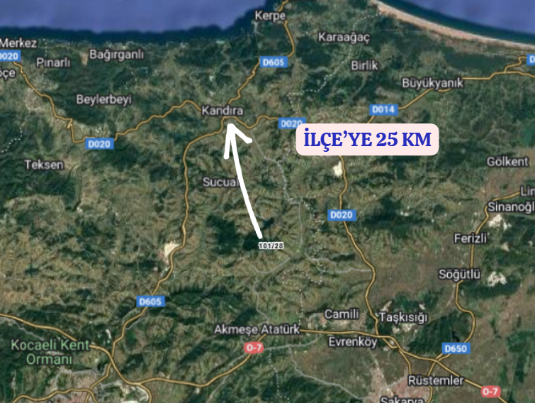 KOCAELİ KANDIRA ÖMERLİ  KÖYÜNDE 2.155 M²  TARLA  SATILIKTIR - KOCAELİ KANDIRA fotoğraf 5