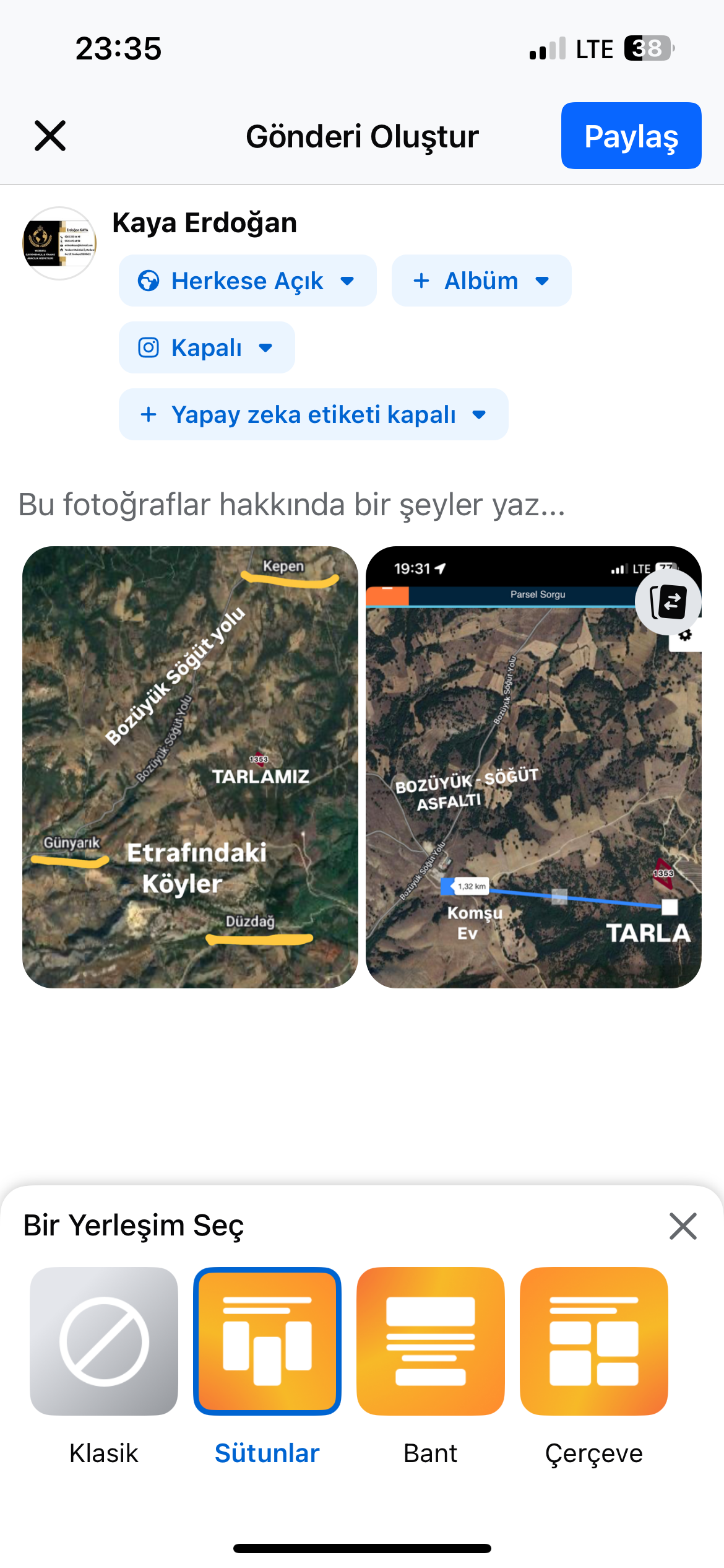 YATIRIMLIK 8,300 m2 GES’e KOMŞU TARLA -  BİLECİK-SÖĞÜT-KEPEN - BİLECİK SÖĞÜT fotoğraf 10