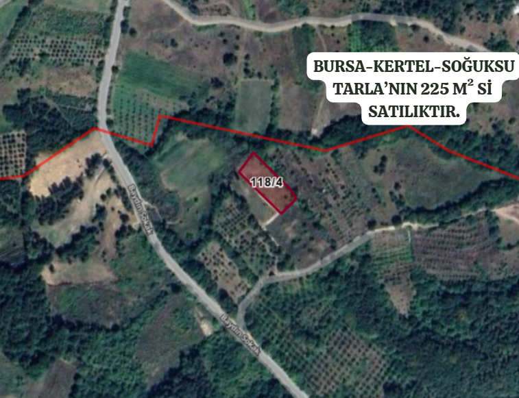 BURSA KESTEL SAYFİYE KÖYÜ'NDE TARLA'NIN 225 M²' Sİ  SATILIKTIR - BURSA KESTEL fotoğraf 2