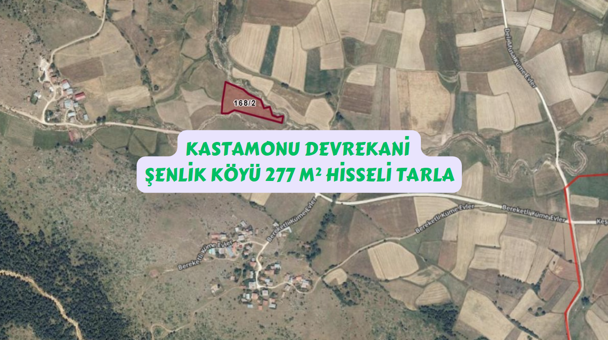 KASTAMONU DEVREKANİ ŞENLİK KÖYÜ 8312 M² NİN 277 M² HİSSESİ - KASTAMONU DEVREKANİ fotoğraf 2