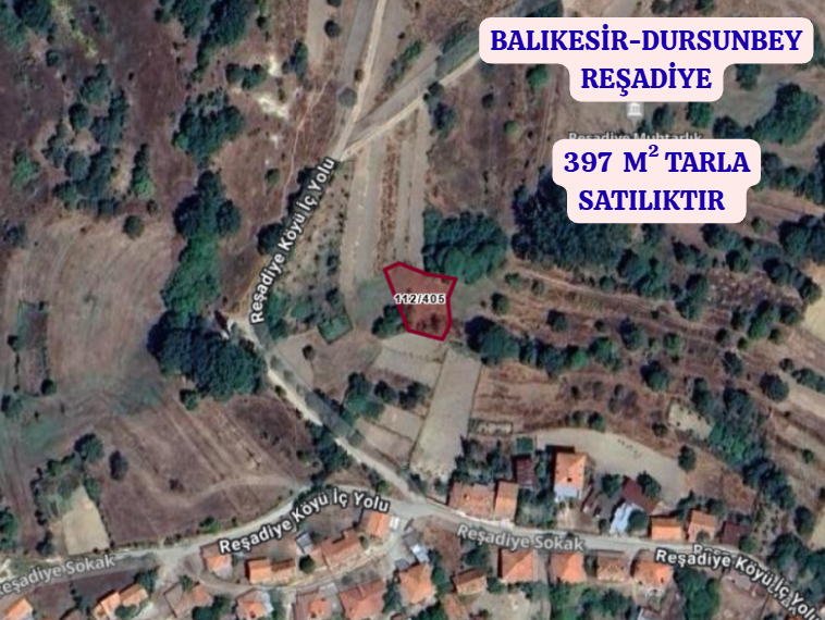 BALIKESİR DURSUNBEY REŞADİYE  KÖYÜNDE  397 M²  TARLA  SATILIKTIR - BALIKESİR DURSUNBEY fotoğraf 2