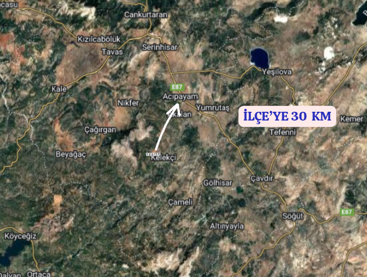 DENİZLİ ACIPAYAM OLUKBAŞI  KÖYÜNDE 2.570 M² TARLA SATILIKTIR - DENİZLİ ACIPAYAM fotoğraf 8