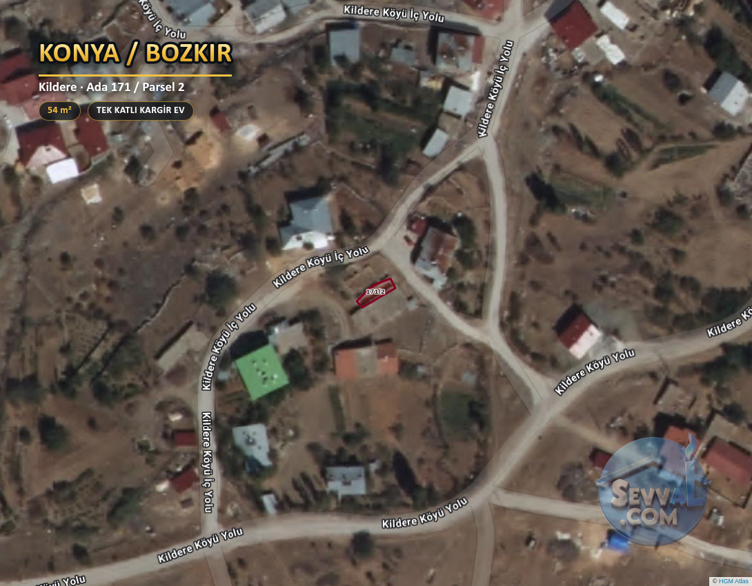 KONYA BOZKIR KİLDERE 54 m² SATILIK ARSA - KONYA BOZKIR fotoğraf 2
