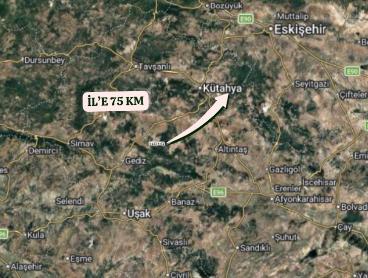 KÜTAHYA GEDİZ YAĞMURLAR KÖYÜNDE 4.273  M² TARLA  SATILIKTIR - KÜTAHYA GEDİZ fotoğraf 6