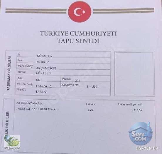 🚨 KÜTAHYA / AKÇAMESCİT'TE 1.516 M² YATIRIMLIK HARİKA ARAZİ 🚨 - KÜTAHYA MERKEZ fotoğraf 23