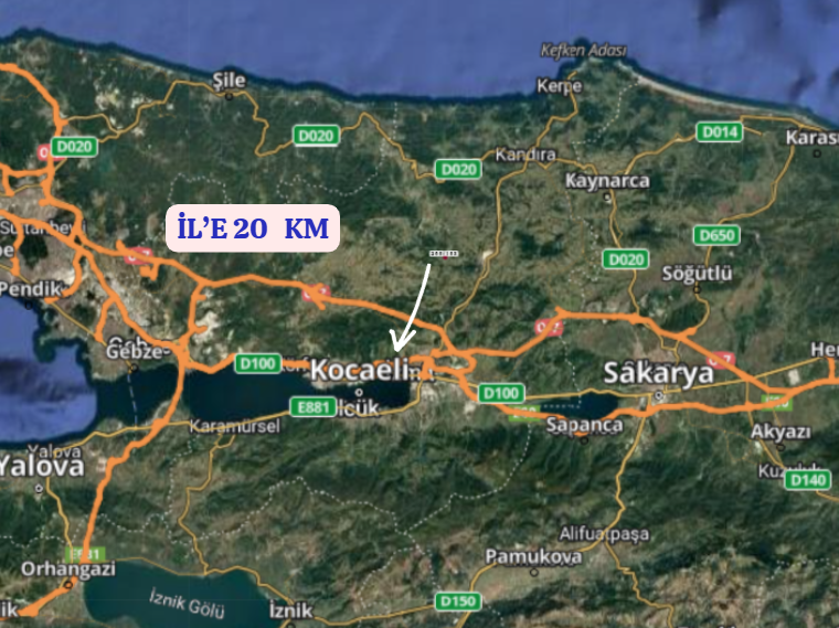 KOCAELİ İZMİT ŞAHİNLER  KÖYÜNDE 808 M²  TARLA  SATILIKTIR - KOCAELİ İZMİT fotoğraf 7