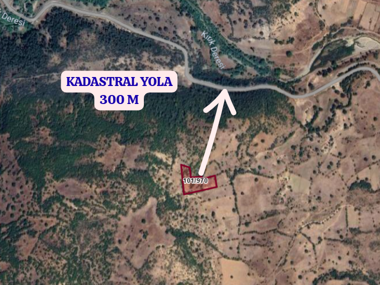 KÜTAHYA DOMANİÇ KIRIK  KÖYÜNDE 5.636 M² TARLA SATILIKTIR - KÜTAHYA DOMANİÇ fotoğraf 3