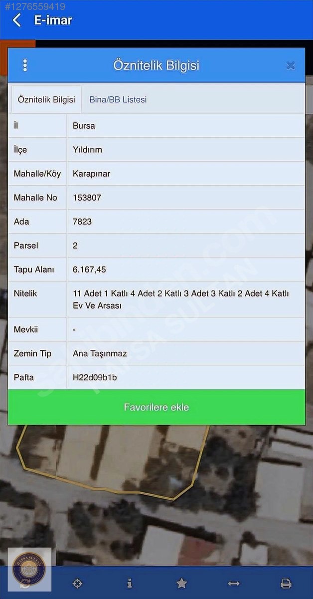 KARAPINAR MH SATILIK ARSA TOPLAM 472M2 DETAY AÇIKLAMA DA - BURSA YILDIRIM fotoğraf 7