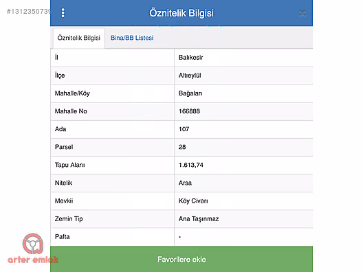 ALTIEYLÜL BAĞALANDA SATILIK MÜSTAKİL PARSEL BÜYÜK ARSA 1600 M² - BALIKESİR ALTIEYLÜL fotoğraf 10