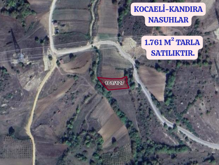 KOCAELİ KANDIRA NASUHLAR KÖYÜNDE 1.761 M²  TARLA  SATILIKTIR - KOCAELİ KANDIRA fotoğraf 2