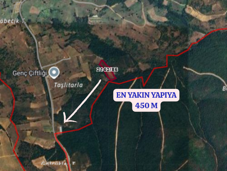 BURSA İZNİK SARIAĞIL KÖYÜNDE  7.826  M² TARLA SATILIKTIR. - BURSA İZNİK fotoğraf 4