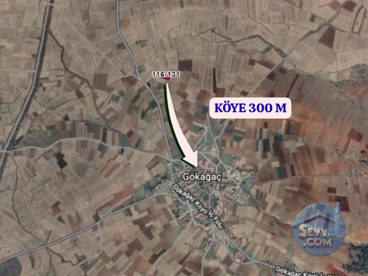 KÜTAHYA ÇAVDARHİSAR GÖKAĞAÇ  KÖYÜNDE  1.013 M²  TARLA SATILIKTIR - KÜTAHYA ÇAVDARHİSAR fotoğraf 5