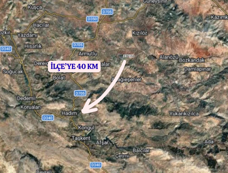 KONYA HADİM YUKARIEŞENLER   KÖYÜNDE 4.580  M²  TARLA SATILIKTIR - KONYA HADİM fotoğraf 6