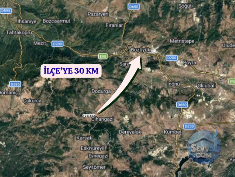 BİLECİK BOZÜYÜK YENİÜREĞİL  KÖYÜNDE  1.657 M² TARLA  SATILIKTIR - BİLECİK BOZÜYÜK fotoğraf 6