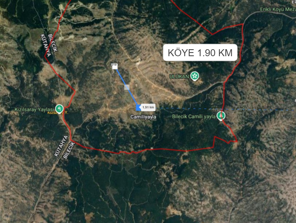 BİLECİK BOZÜYÜK CAMİLİYAYLA KÖYÜ ’NDE 4.300 M² TARLA SATILIKTIR - BİLECİK BOZÜYÜK fotoğraf 4