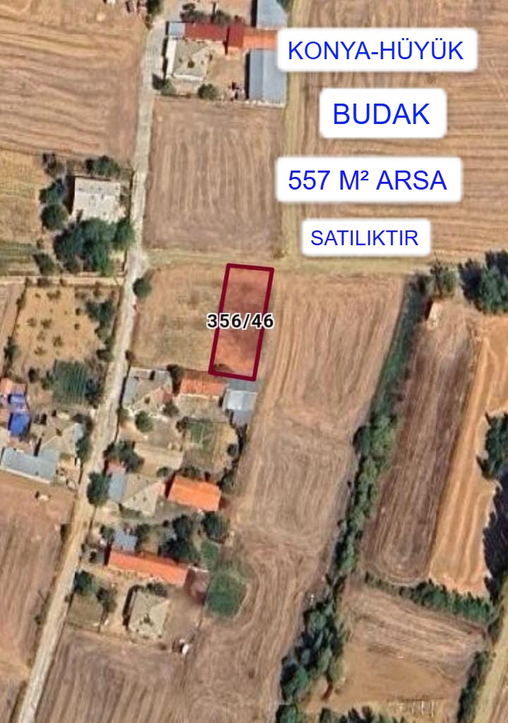 KONYA HÜYÜK BUDAK MAH.  557M²  ARSA SATILIKTIR - KONYA HÜYÜK fotoğraf 4