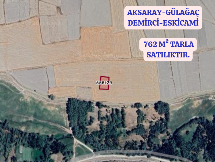 AKSARAY GÜLAĞAÇ DEMİRCİ-ESKİCAMİ   KÖYÜNDE  762  M²  TARLA  SATILIKTIR - AKSARAY GÜLAĞAÇ fotoğraf 2