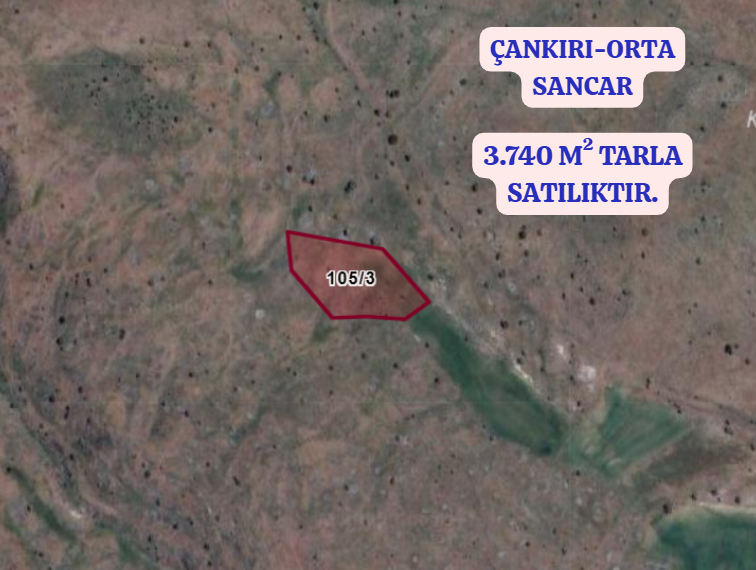 ÇANKIRI ORTA SANCAR  KÖYÜNDE 3.740  M² TARLA  SATILIKTIR - ÇANKIRI ORTA fotoğraf 2