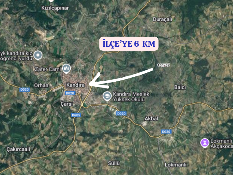 KOCAELİ KANDIRA BALCI  KÖYÜNDE 711 M²  TARLA  SATILIKTIR - KOCAELİ KANDIRA fotoğraf 5
