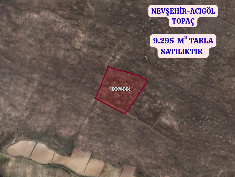 NEVŞEHİR ACIGÖL TOPAÇ  KÖYÜNDE 9.295 M² TARLA SATILIKTIR - NEVŞEHİR ACIGÖL fotoğraf 2