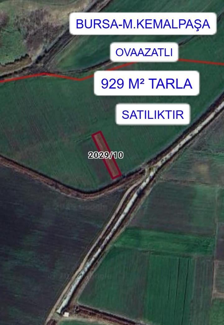 BURSA M.KEMALPAŞA OVAAZATLI MAH. 929M² TARLA  SATILIKTIR - BURSA MUSTAFAKEMALPAŞA fotoğraf 6