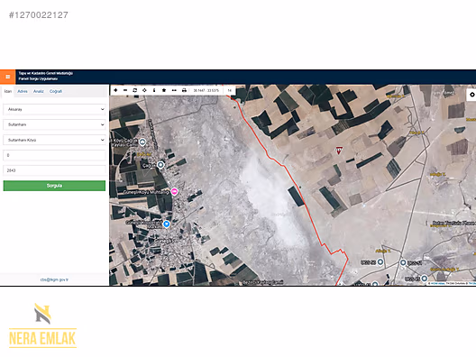 SULTANHANI'NA 8dk.MESAFEDE KÖŞE PARSELDE TEK TAPU 10.000m2 TARLA - AKSARAY SULTANHANI fotoğraf 4