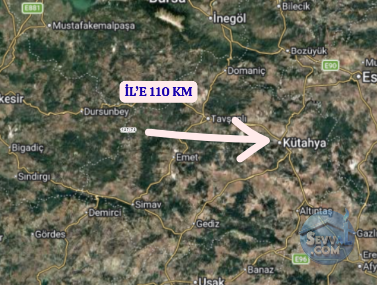 KÜTAHYA SİMAV BEDİRLER  KÖYÜNDE  248 ,86 VE 250 M²  TARLA SATILIKTIR - KÜTAHYA SİMAV fotoğraf 11